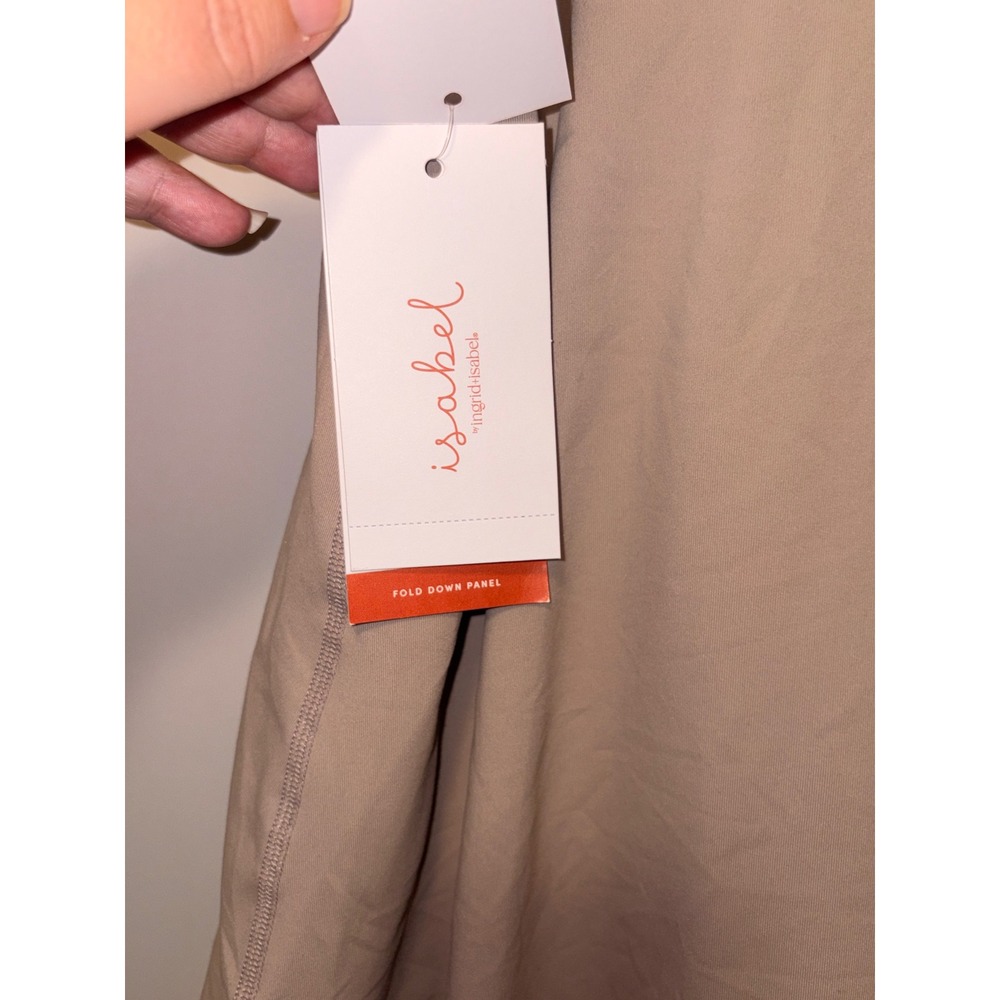 Isabel Maternity Active Skort Taupe Brown Fold Down Panel XXL NWT - Picture 3 of 5